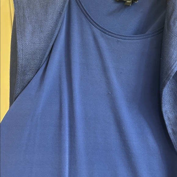 Eileen Fisher Set Linen Open Blazer Silk Cami - Picture 5 of 6